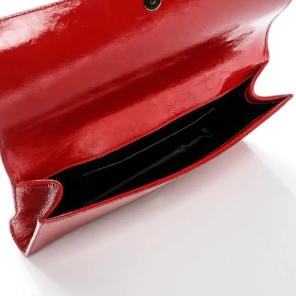 SAINT LAURENT Belle De Jour Clutch Red - Picture 5 of 11